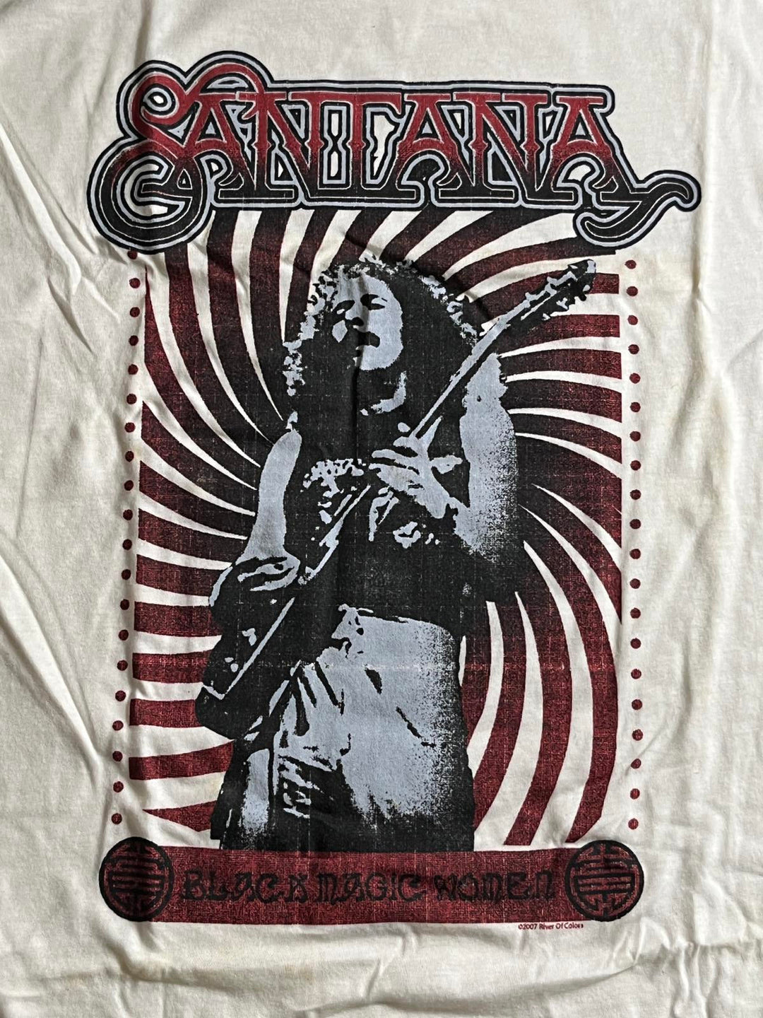 Santana Raglan Tee Black Magic Woman Santana Shirt 2XL