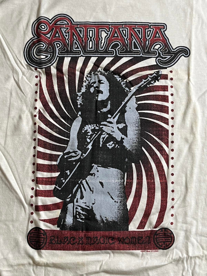 Santana Raglan Tee Black Magic Woman Santana Shirt 2XL