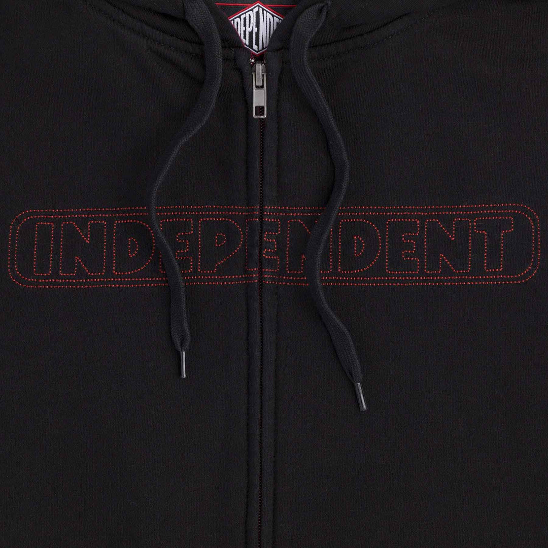 Independent Truck Bar Stitch Zip Hooded Sweatshirt
