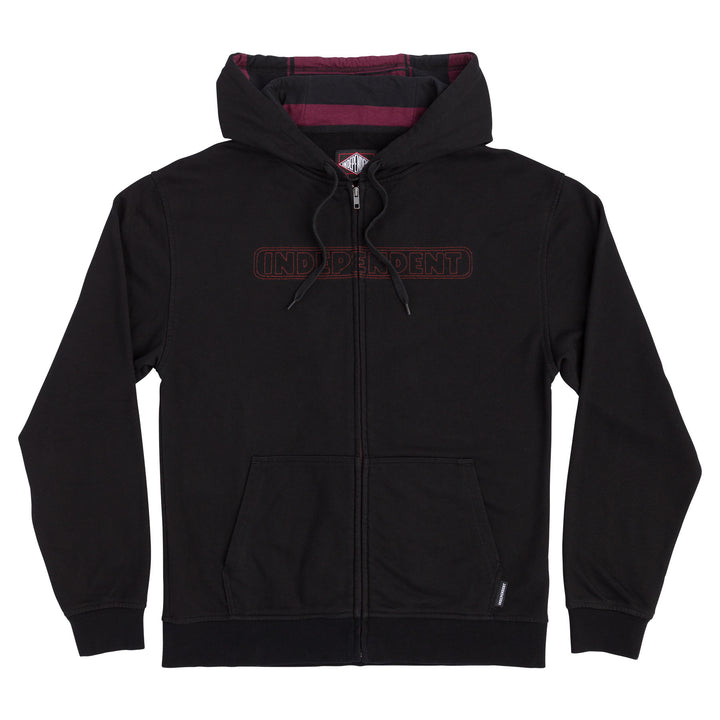 Independent Truck Bar Stitch Zip Hooded Sweatshirt