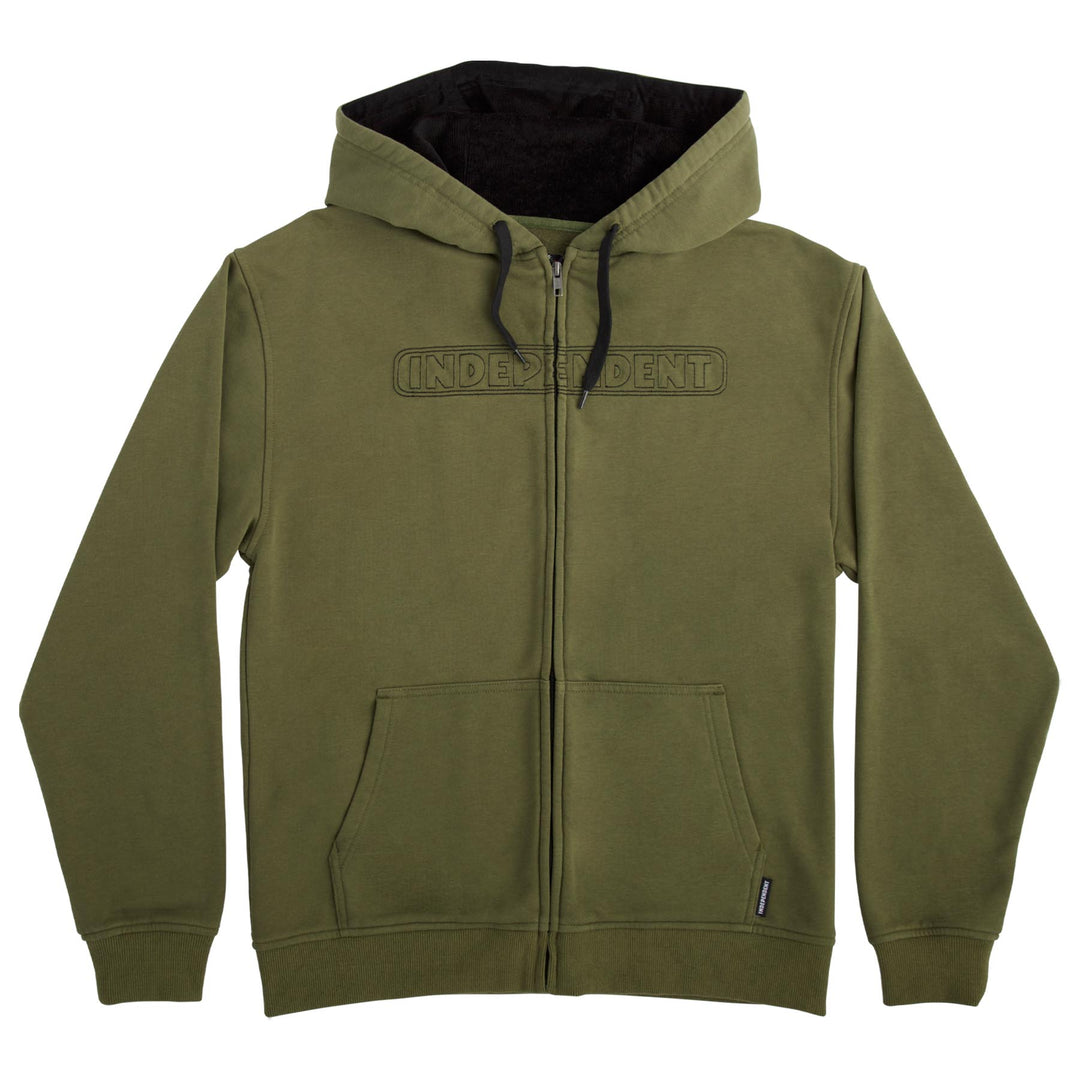 Independent Truck Bar Stitch Zip Hooded Sweatshirt