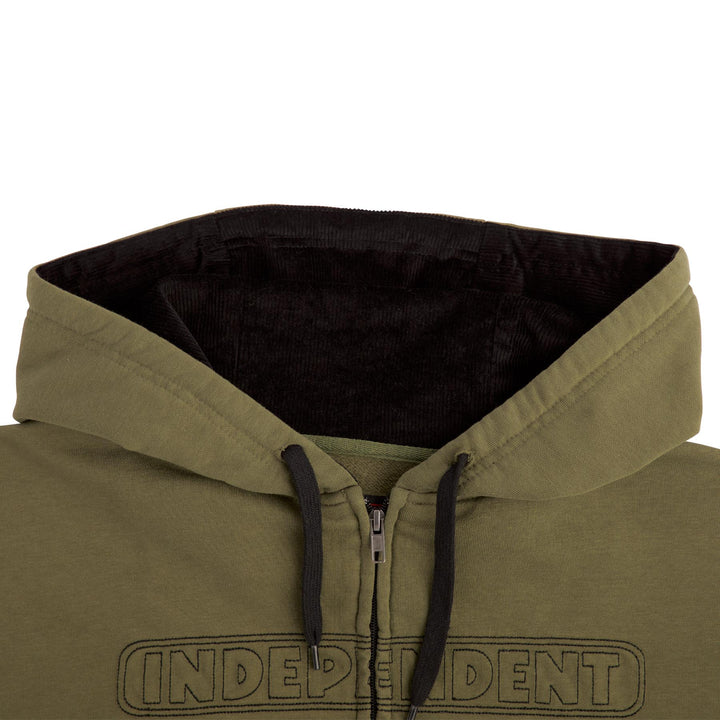 Independent Truck Bar Stitch Zip Hooded Sweatshirt