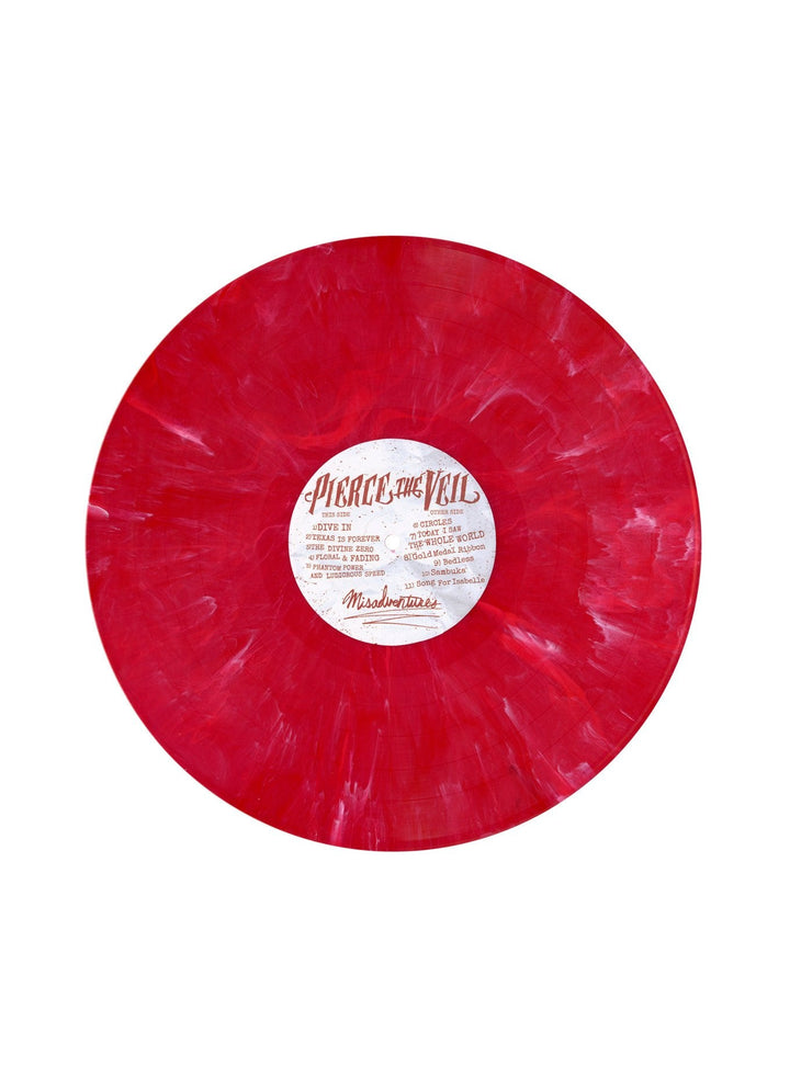 Pierce the Veil - Misadventures (Limited Edition Red with White Marble Colored Vinyl)