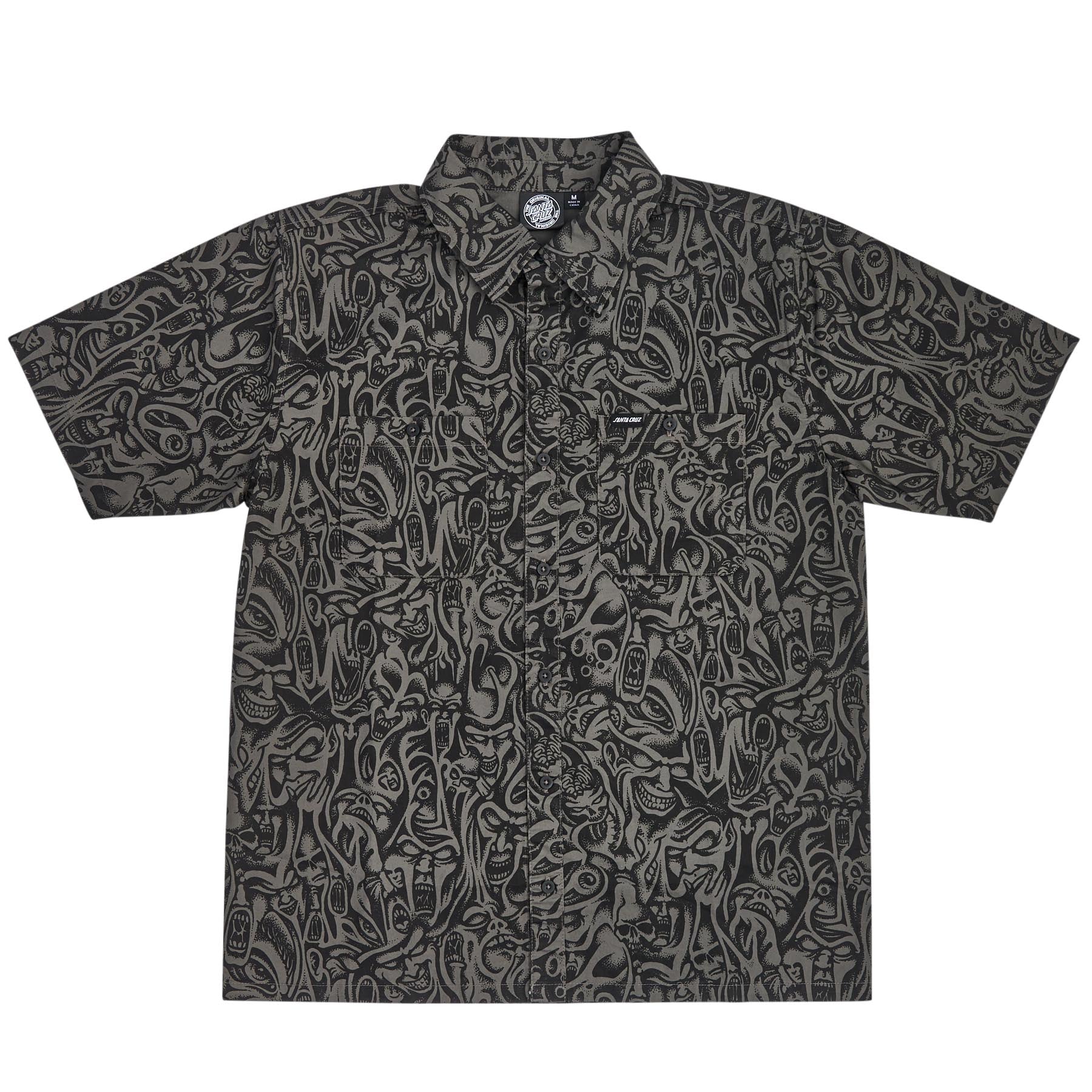 SANTA CRUZ TOM KNOX FACES BUTTON-UP WORK SHIRT – The Dark Slide