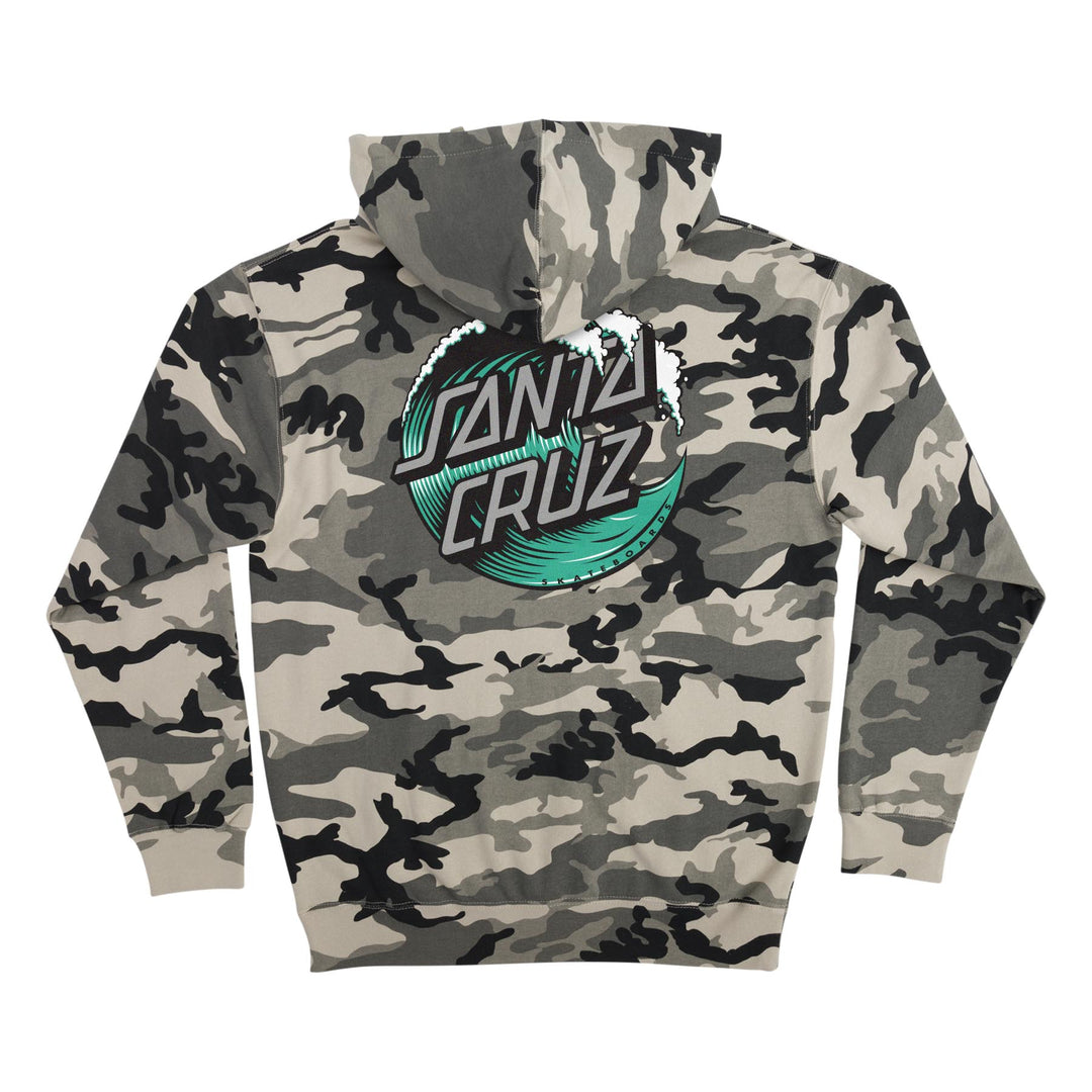SANTA CRUZ WAVE DOT P/O HEAVYWEIGHT HOODED