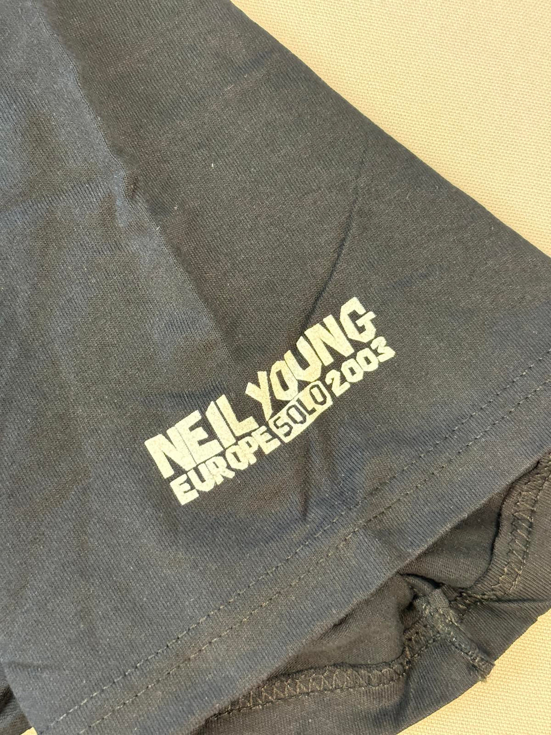 VTG Neil Young T-shirt Tour Neil Young Europe Solo 2003 XL