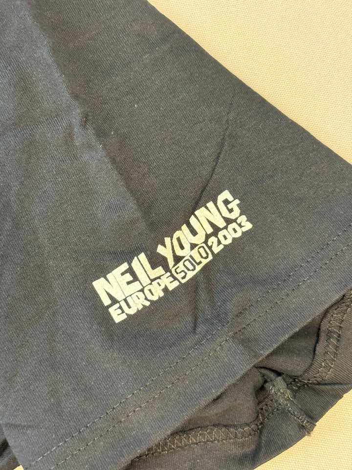 VTG Neil Young T-shirt Tour Neil Young Europe Solo 2003 XL