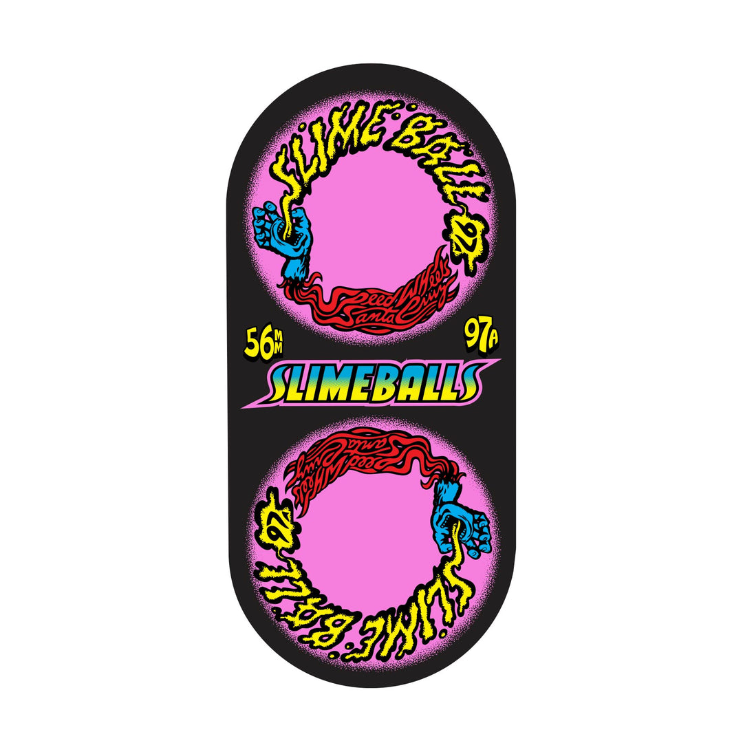 Slime Balls Hand Spray Vomit Mini 56mm 97a Skateboard Wheels