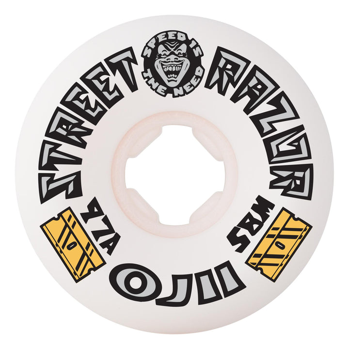 OJ II STREET RAZOR WHITE 58mm 97a SKATEBOARD WHEELS