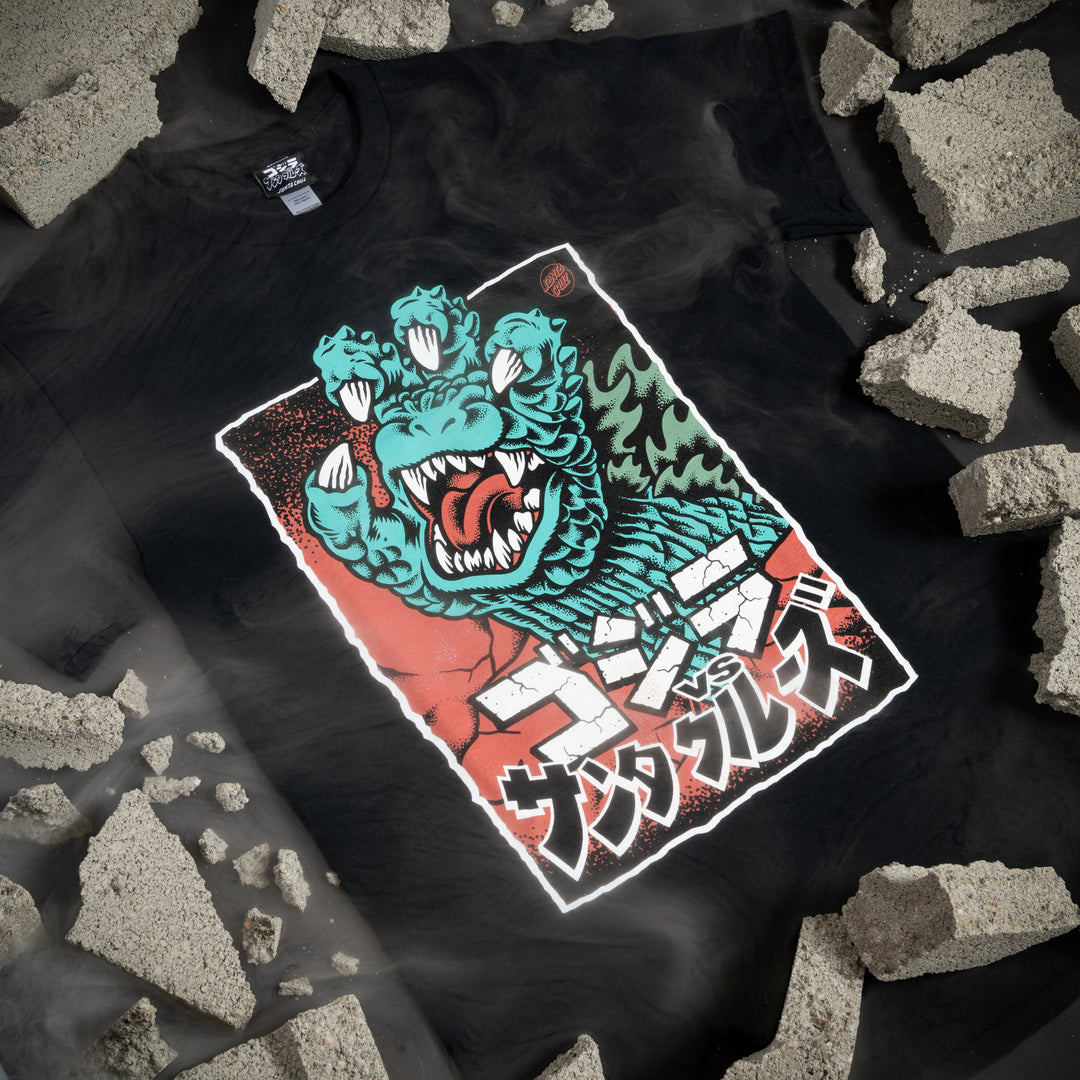 Santa Cruz x Godzilla Hand Front T-Shirt - The Dark Slide
