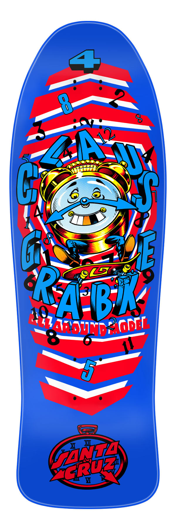 SANTA CRUZ CLAUS GRABKE "ALL AROUND" 9.89" COMPLETE SKATEBOARD