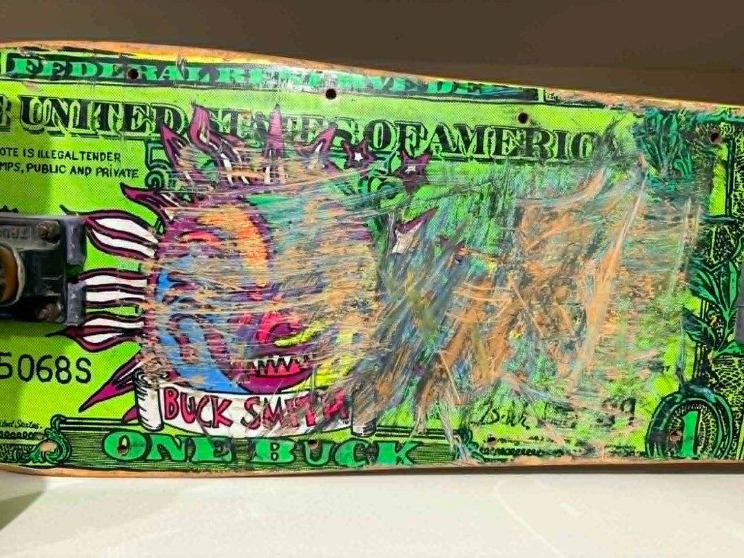 SIMS Buck Smith "Dollar Bill" Original 80s USED Complete Skateboard