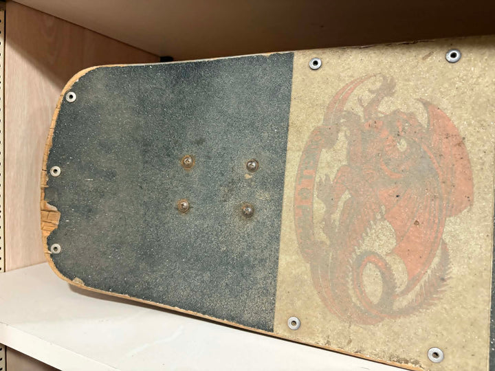 Powell Peralta Ray Rodriguez Skull & Sword Silver Original 80s USED Complete Skateboard
