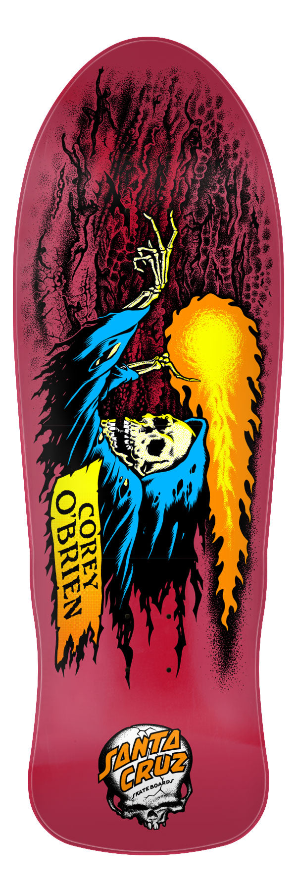 Santa Cruz O'Brien "Reaper" Metallic Red 9.85" Skateboard Deck