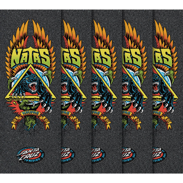 Mob x Natas Panther 11" x 33" Black Skateboard Grip Tape