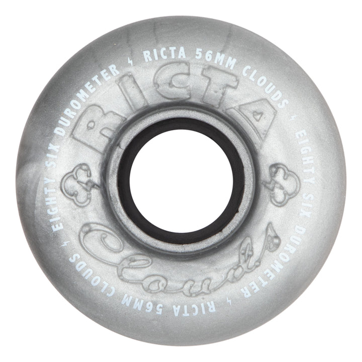 Ricta Clouds Metallic Silver 56mm 86a Skateboard Wheels