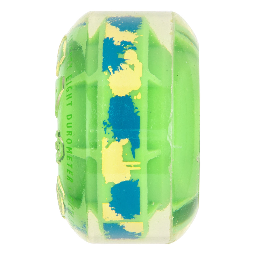 Ricta Clouds Clear Splatter/Camo Green 57mm 78a Skateboard Wheels