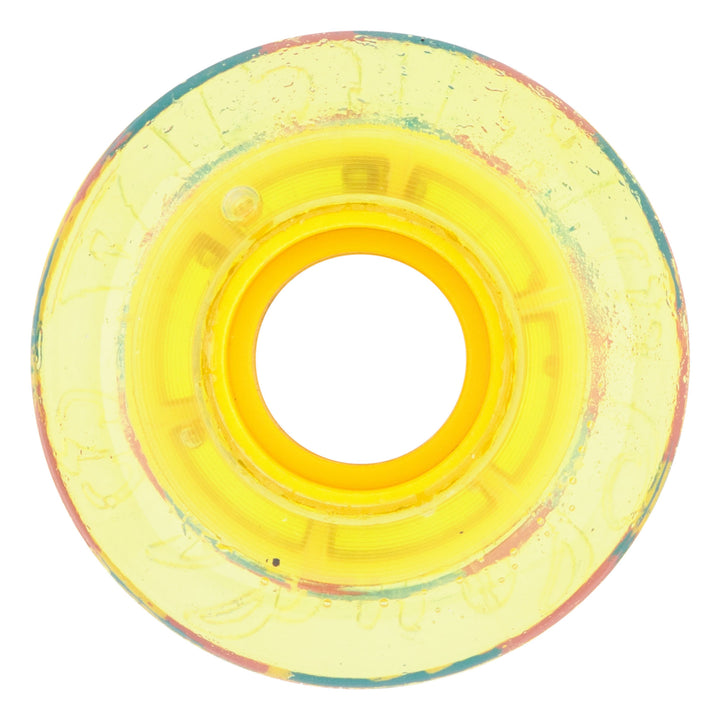 Ricta Clouds Clear Splatter/Camo Yellow 54mm 78a Skateboard Wheels