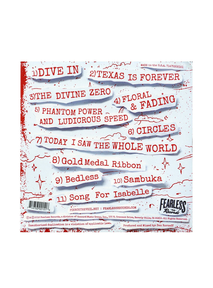Pierce the Veil - Misadventures (Limited Edition Red with White Marble Colored Vinyl)