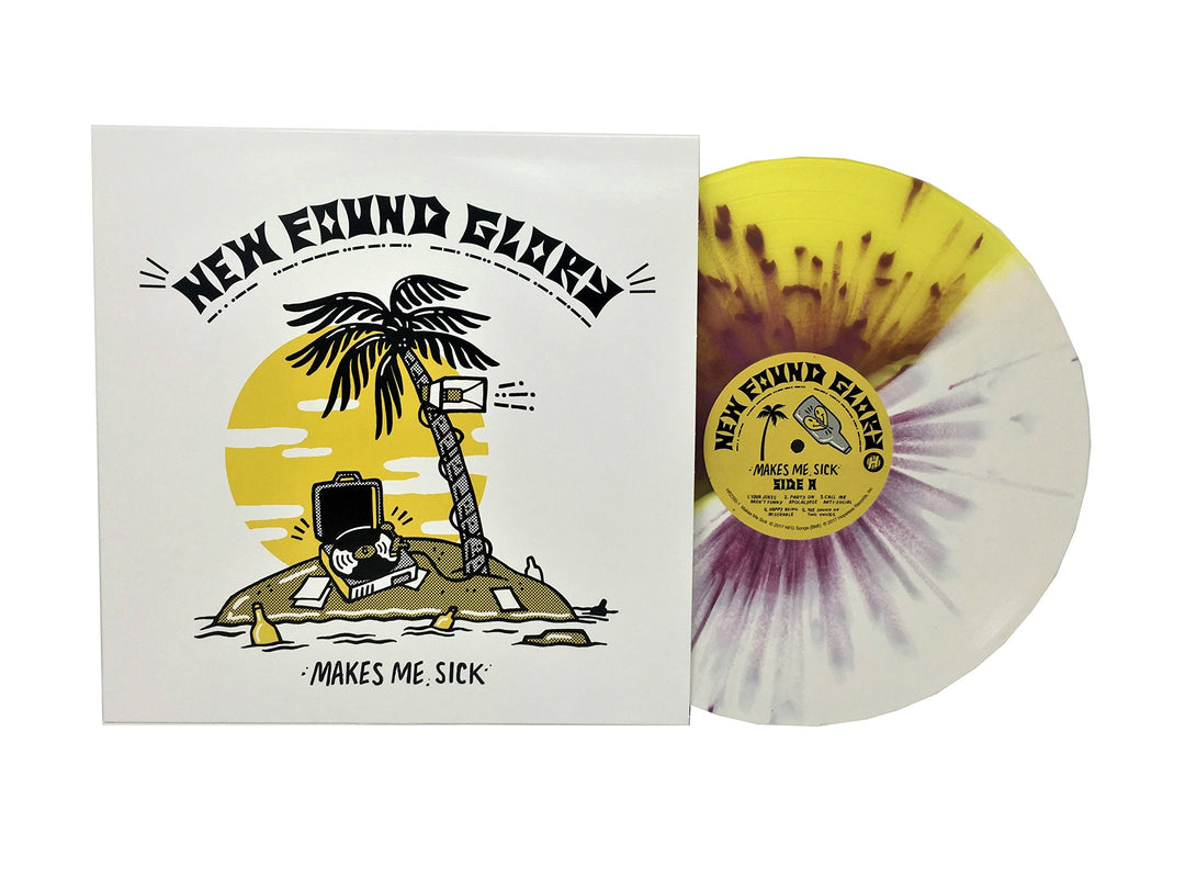 New Found Glory - Makes Me Sick (Limited Edition White and Yellow Split Colored Vinyl With Purple Splatter)