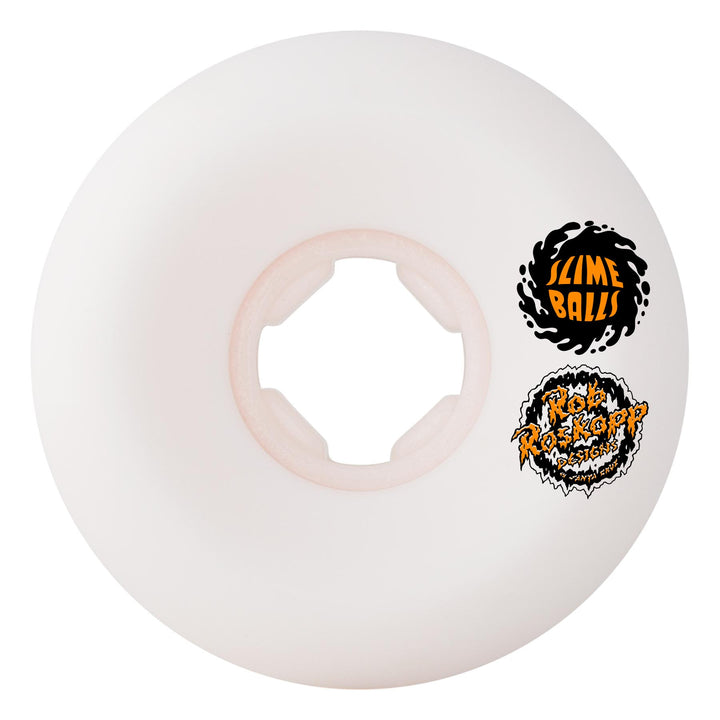 Slime Balls Roskopp Face Two Reissue 54mm 95a White Hardline Skateboard Wheels