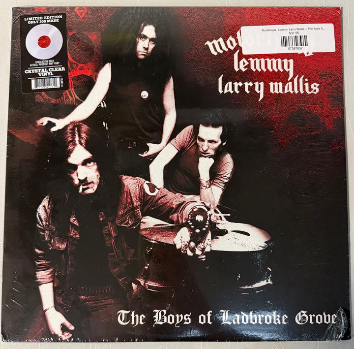 Motörhead, Lemmy, Larry Wallis - The Boys of Ladbroke Grove [Clear] Vinyl LP Record