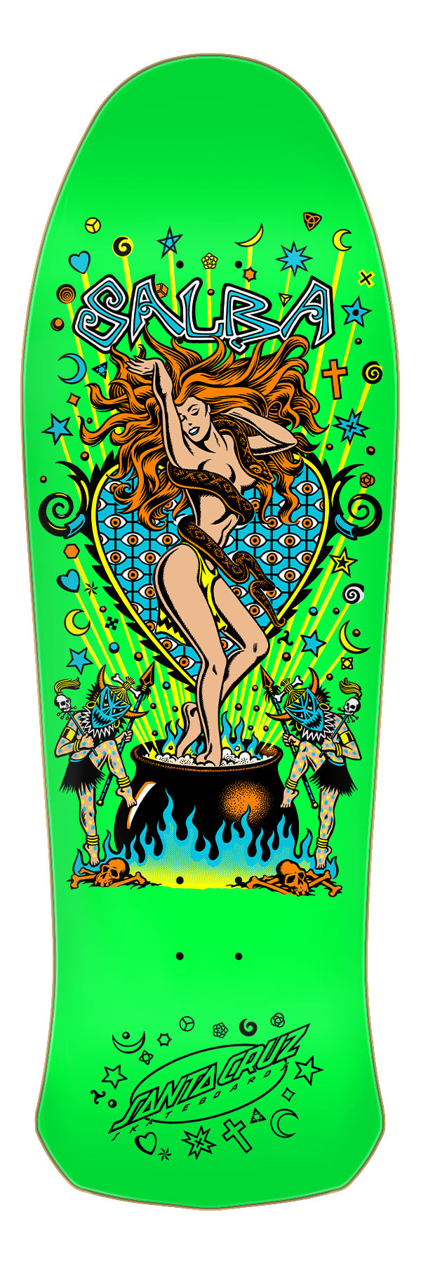 **Pre-Order** Santa Cruz Salba Witch Doctor Lime 10.4" Skateboard Deck