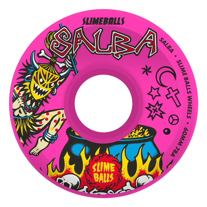 SLIME BALLS Salba Witch Doctor OG Slime Pink 60MM 78a SKATEBOARD WHEELS