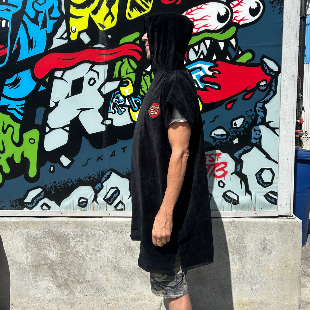 Santa Cruz Classic Dot Hooded 32.5" X 51.5" Beach Towel