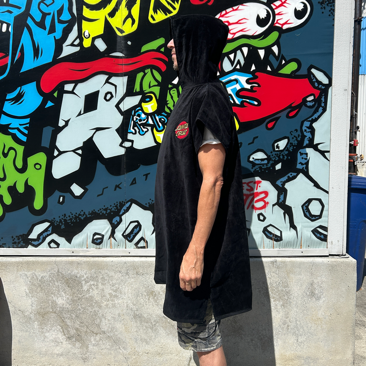 Santa Cruz Classic Dot Hooded 32.5" X 51.5" Beach Towel