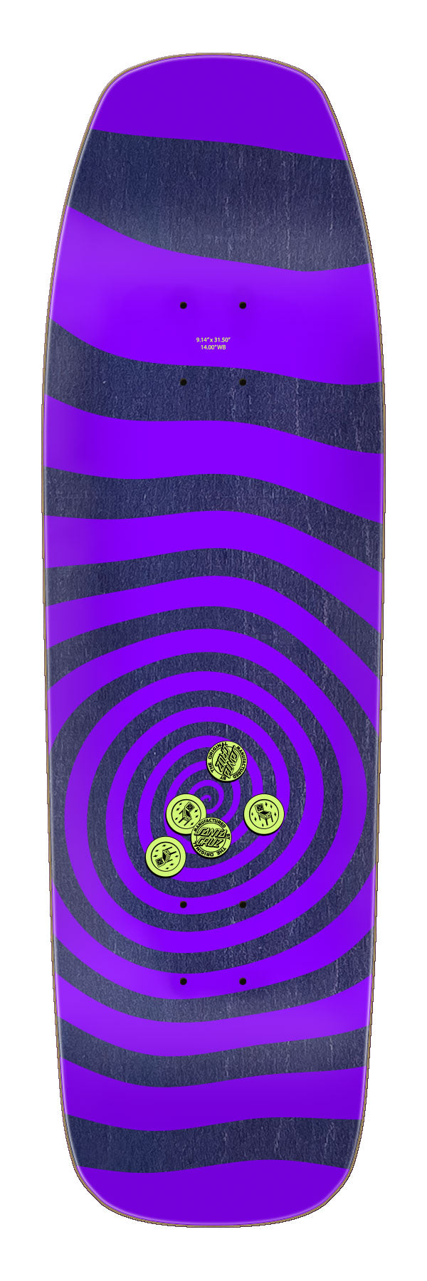 Santa Cruz Delfino Pinball Vision Pro 9.14" Skateboard Deck