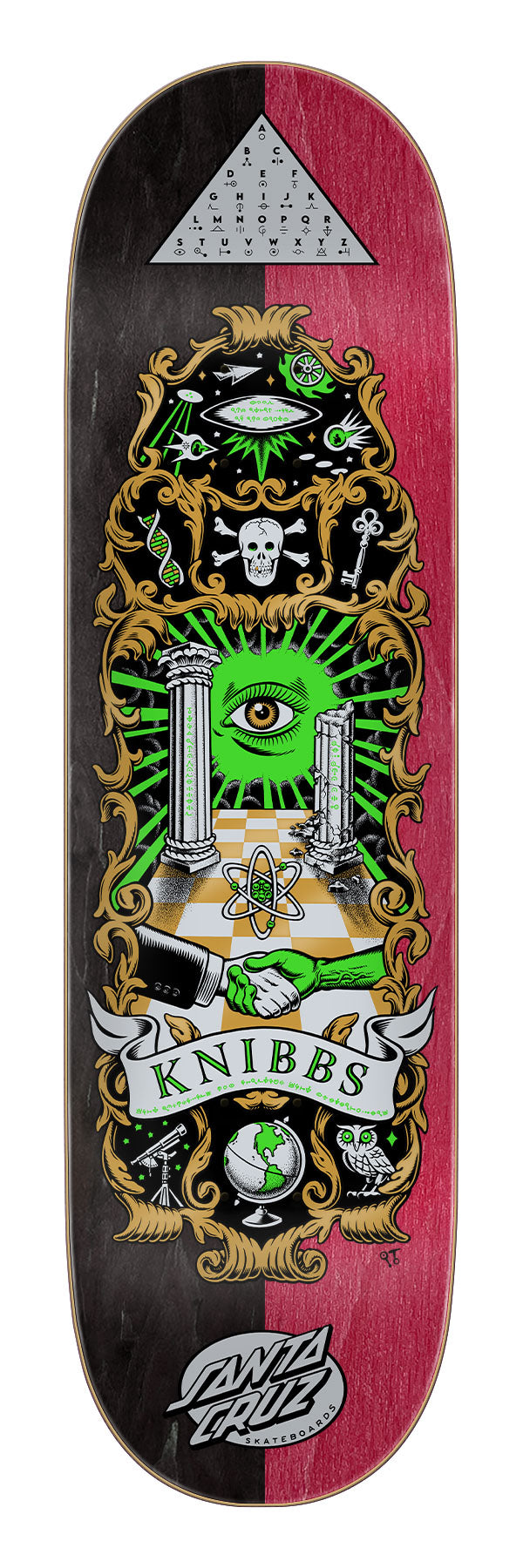 Santa Cruz Knibbs Cryptic Pro 8.5" Skateboard Deck