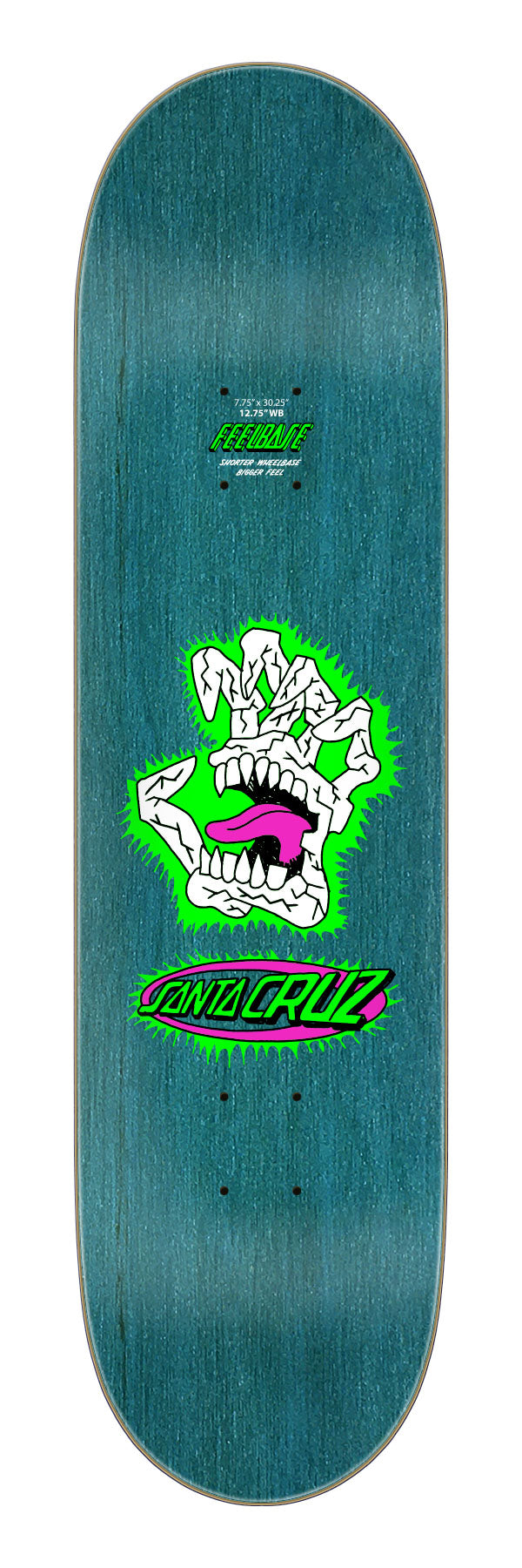 Santa Cruz Scribble Head FeelBase 7.75" Skateboard Deck