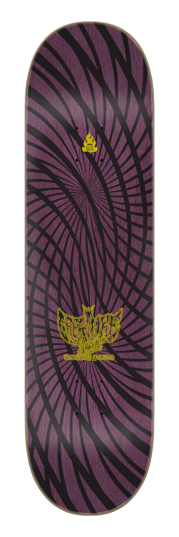 Creature David Gravette Hippie Skull 20th 8.3"Skateboard Deck
