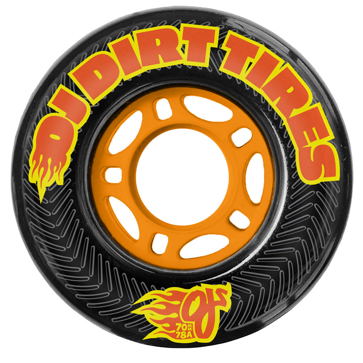 OJ Thunder Juice Dirt Tires Black 70mm 78a Skateboard Wheels