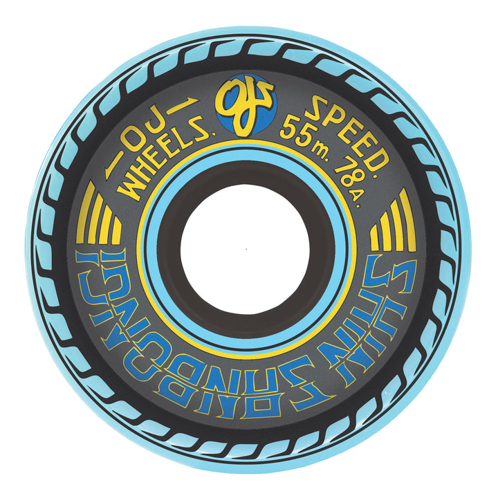 OJ Shin Sanbongi Mini Super Juice Blue  55mm 78a Skateboard Wheels