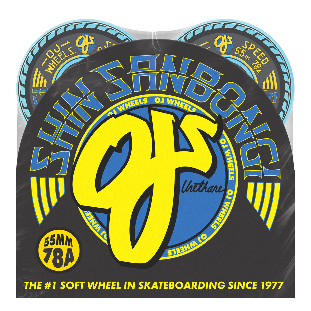 OJ Shin Sanbongi Mini Super Juice Blue  55mm 78a Skateboard Wheels