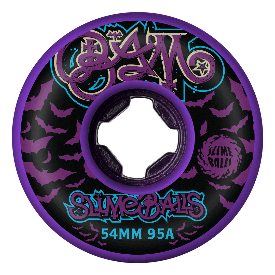 Slime Balls x Bam Margera Guest OG Slime Black 54mm 95a Skateboard Wheels