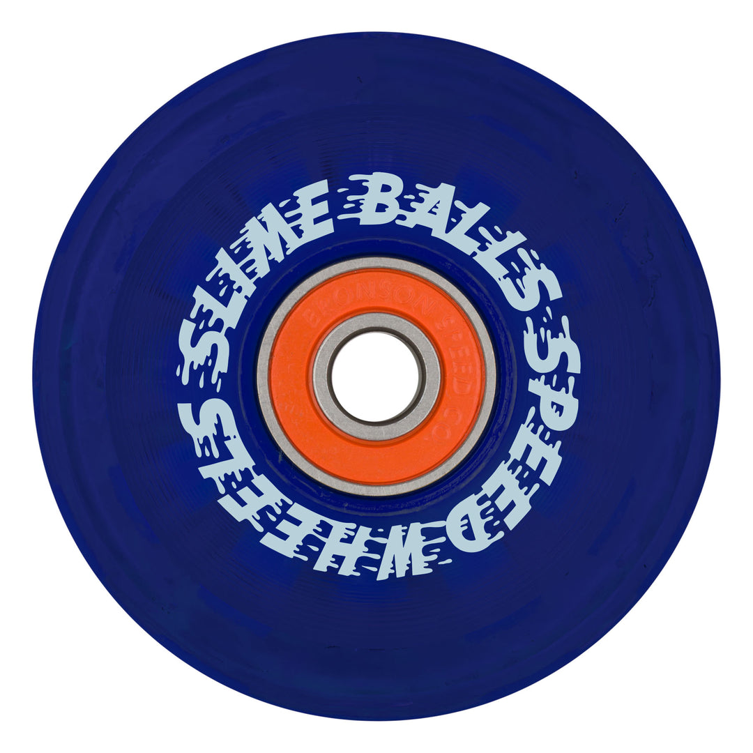 Slime Balls Ice Light Ups OG Slime Blue 66mm 78a Skateboard Wheels