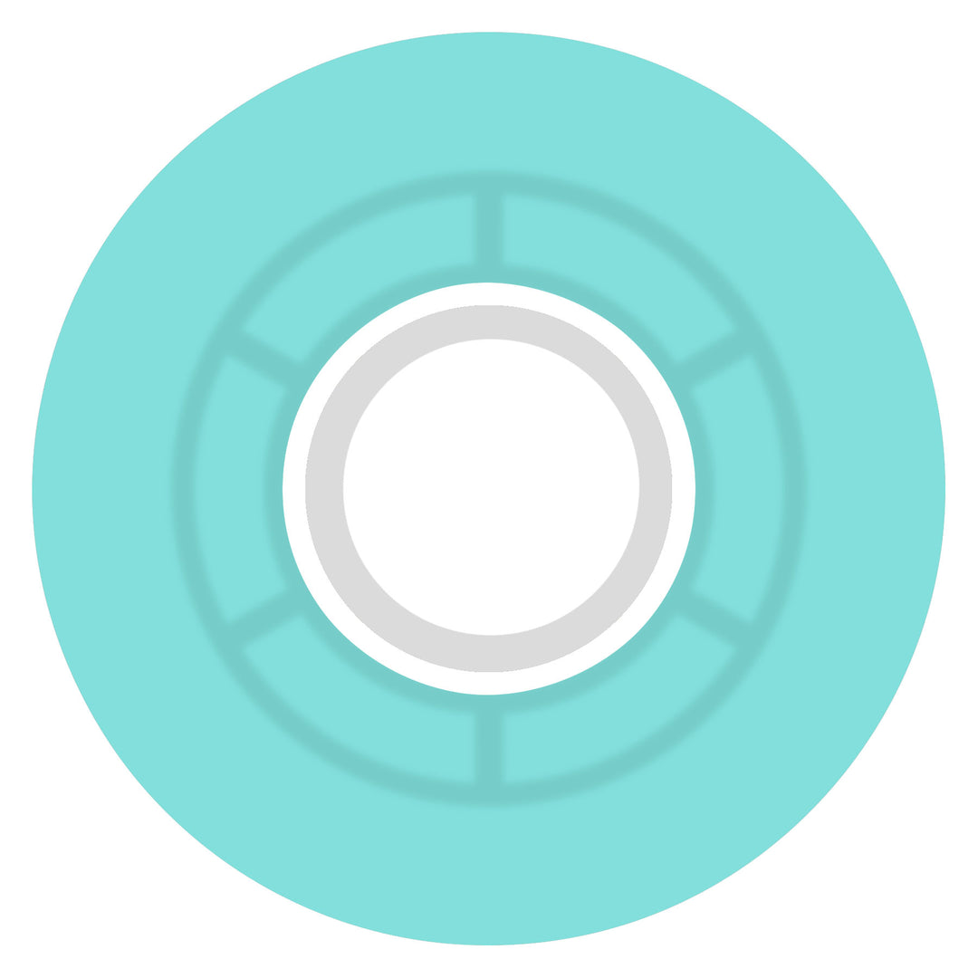 Ricta Clouds Transparent Aqua White 57mm 78a Skateboard Wheels