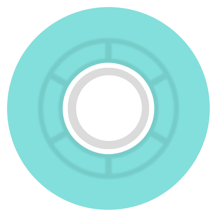 Ricta Clouds Transparent Aqua White 57mm 78a Skateboard Wheels