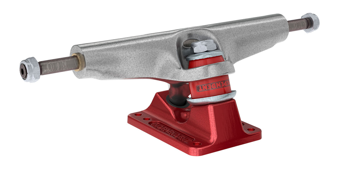 Independent Stage 4 Hollow Silver Ano Red Skateboard Trucks