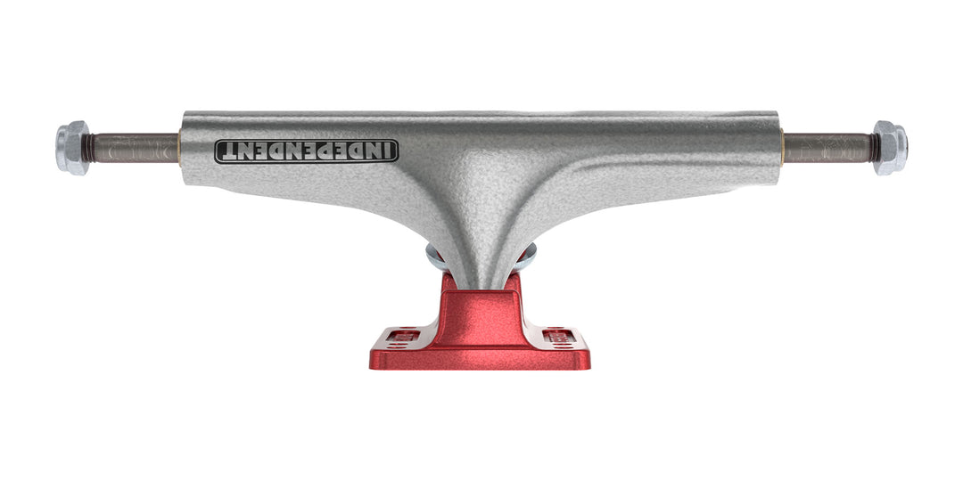 Independent Stage 4 Hollow Silver Ano Red Skateboard Trucks
