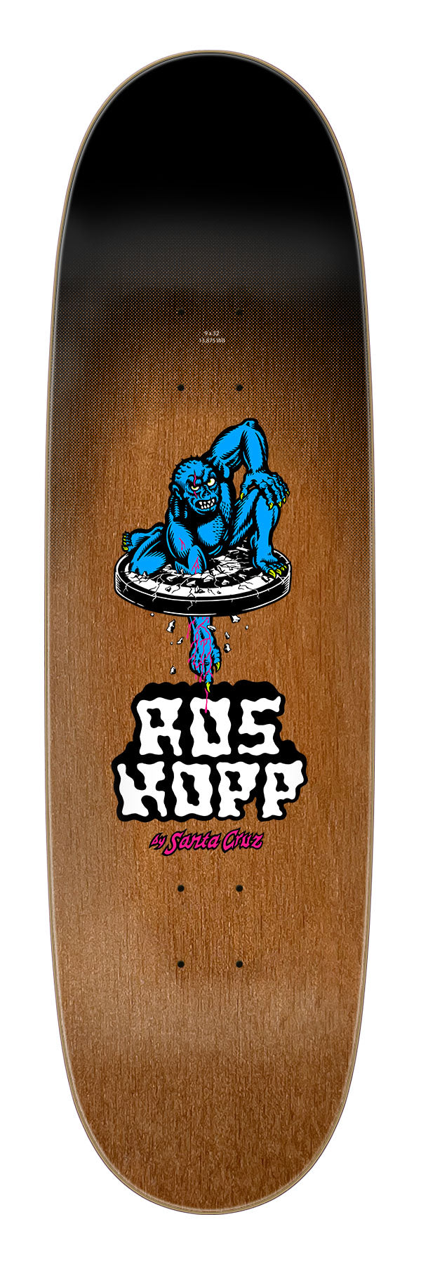 Santa Cruz Roskopp Screaming Arm 9" Skateboard Deck