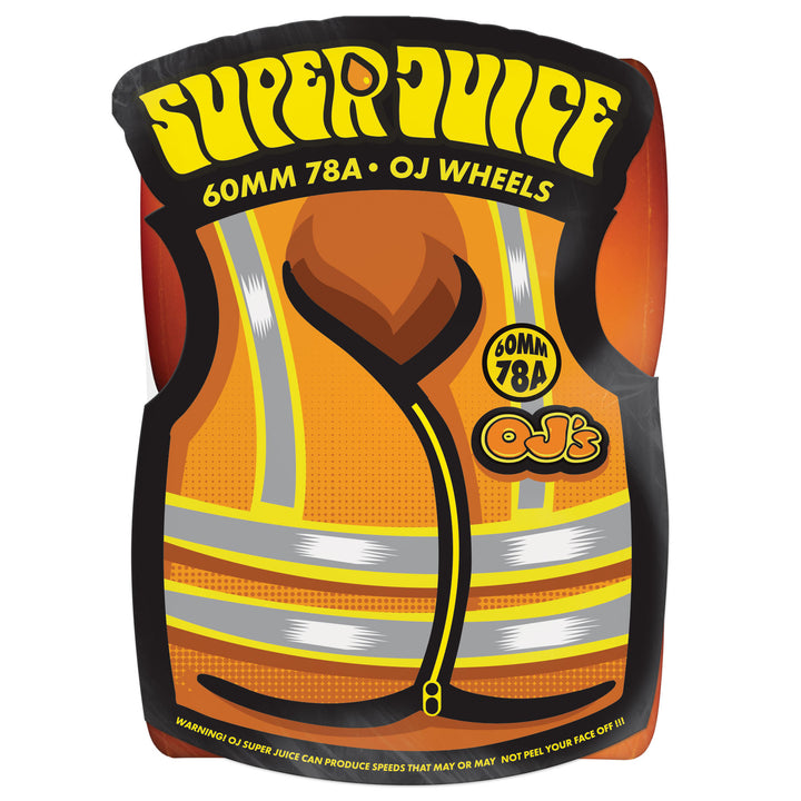 OJ Super Juice Neon Orange 60mm 78a Skateboard Wheels