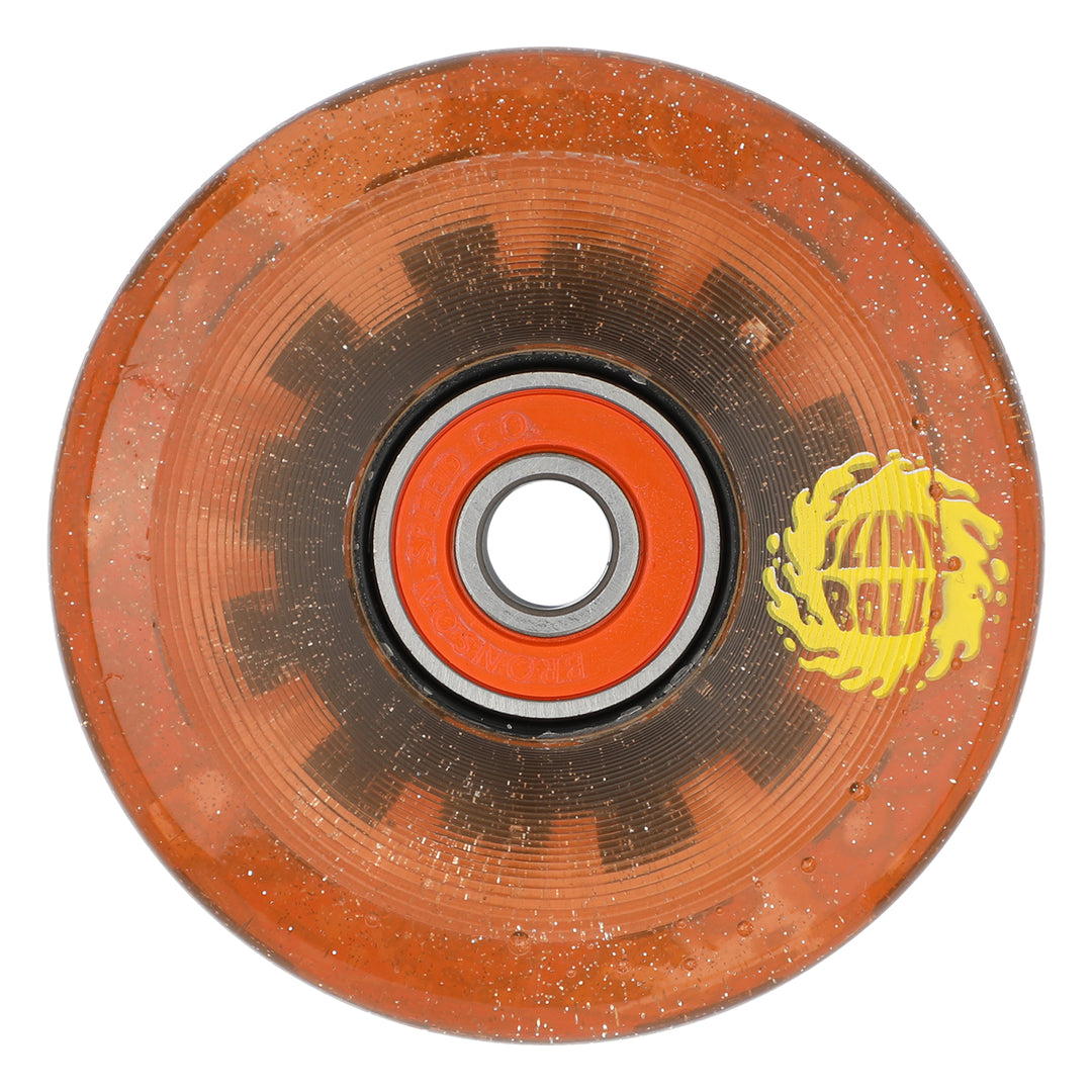 Slime Balls Frog Trips  Light Ups OG Slime Red Glitter 60mm 78a Skateboard Wheels