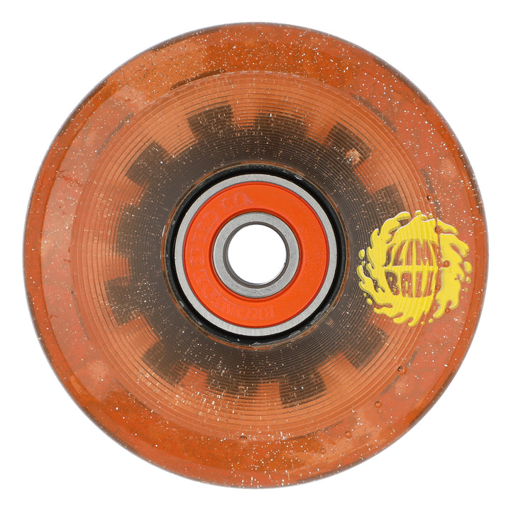 Slime Balls Frog Trips  Light Ups OG Slime Red Glitter 60mm 78a Skateboard Wheels