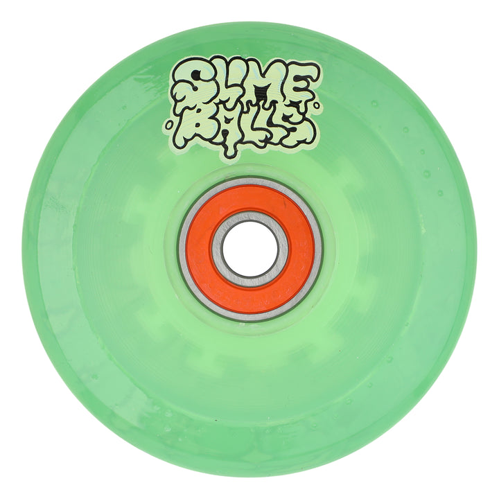 Slime Balls Accelerator &nbsp;Slime Light Ups OG Slime Transparent Green 66mm 78a Skateboard Wheels