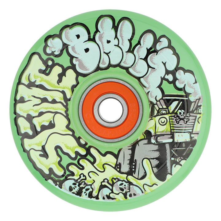 Slime Balls Accelerator &nbsp;Slime Light Ups OG Slime Transparent Green 66mm 78a Skateboard Wheels
