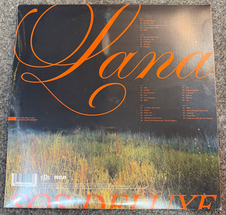 SZA - SOS Deluxe: Lana 4x Back VInyl Record Cover